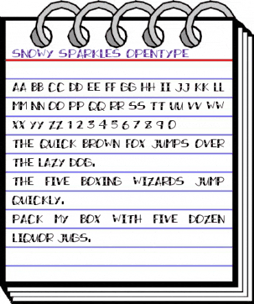 Snowy Sparkles Regular animated font preview Snowy Sparkles Regular animated font preview