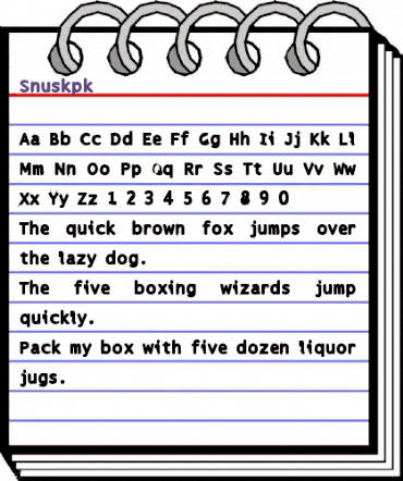Snuskpk Regular animated font preview Snuskpk Regular animated font preview