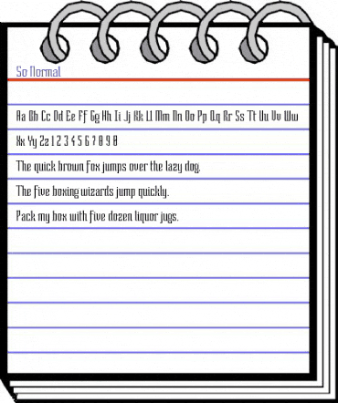 So Normal Regular animated font preview So Normal Regular animated font preview