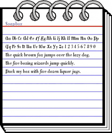 Soapbox Medium animated font preview