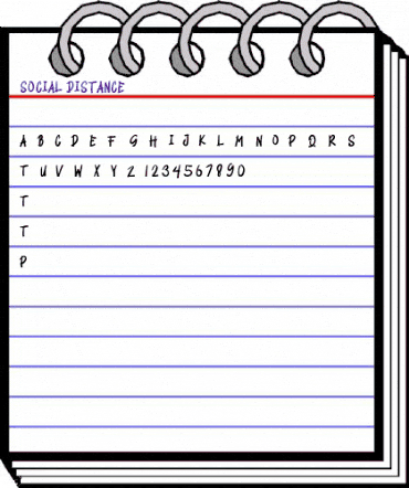 SOCIAL DISTANCE Regular animated font preview SOCIAL DISTANCE Regular animated font preview