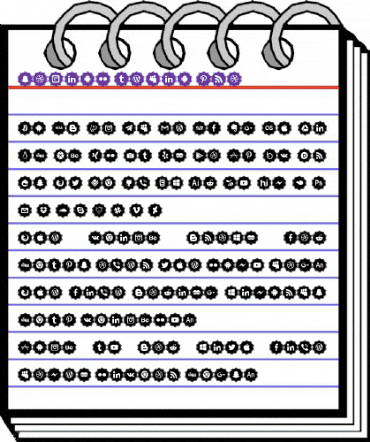social media pro Regular animated font preview