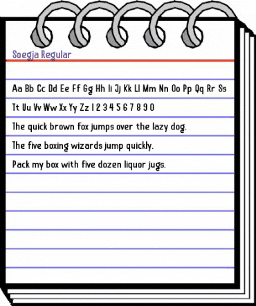 Soegja Regular animated font preview