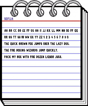 Sofija Regular animated font preview