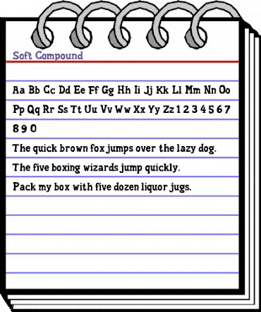 Soft Compound Regular animated font preview