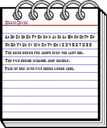 Soiled Doves Regular animated font preview