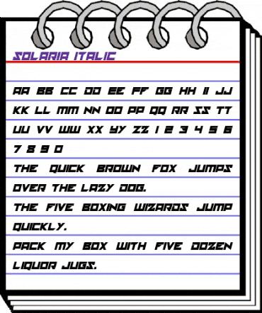 solaria Italic animated font preview solaria Italic animated font preview