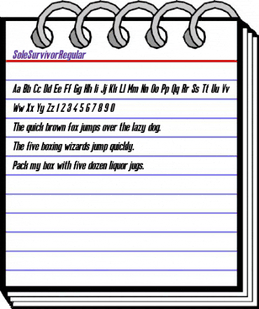 Sole Survivor Regular Regular animated font preview Sole Survivor Regular Regular animated font preview