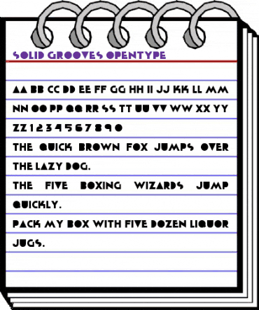 Solid Grooves Regular animated font preview Solid Grooves Regular animated font preview