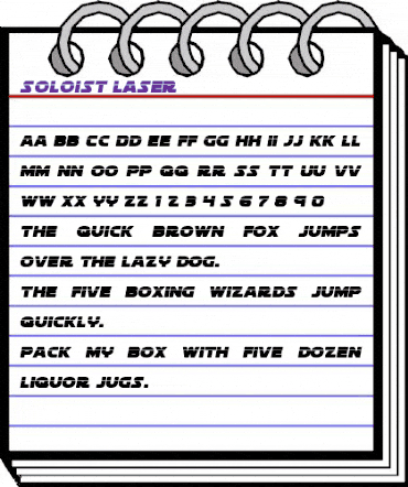 Soloist Laser Regular animated font preview Soloist Laser Regular animated font preview