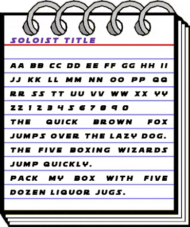 Soloist Title Regular animated font preview Soloist Title Regular animated font preview