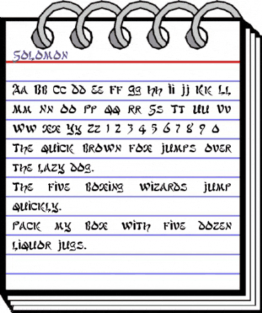 Solomon Regular animated font preview