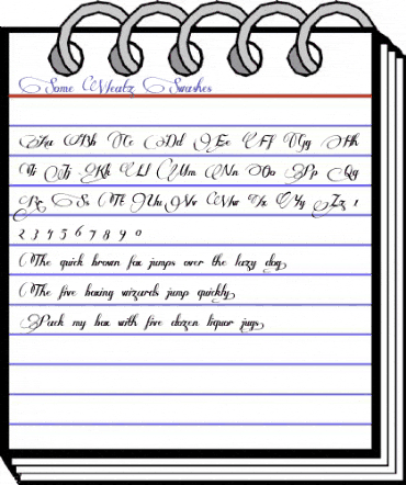 Some Weatz Swashes Regular animated font preview Some Weatz Swashes Regular animated font preview