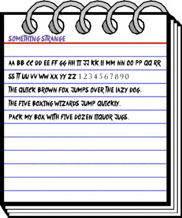 Something Strange Regular animated font preview Something Strange Regular animated font preview