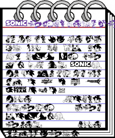 Sonic Mega Font Regular animated font preview