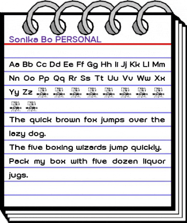 Sonika PERSONAL USE Bold animated font preview Sonika PERSONAL USE Bold animated font preview