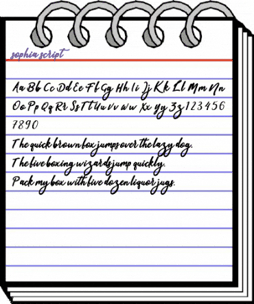 sophia script animated font preview