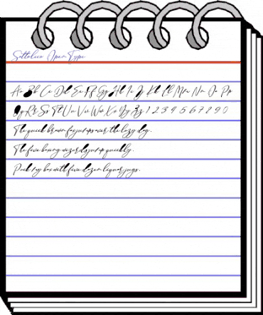 Sottalica Regular animated font preview