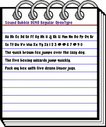 Sound Bubble DEMO Regular animated font preview Sound Bubble DEMO Regular animated font preview