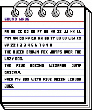 Sound Wave Regular animated font preview Sound Wave Regular animated font preview
