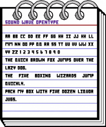 Sound Wave Regular animated font preview Sound Wave Regular animated font preview