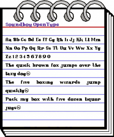 Soundboy Regular animated font preview Soundboy Regular animated font preview