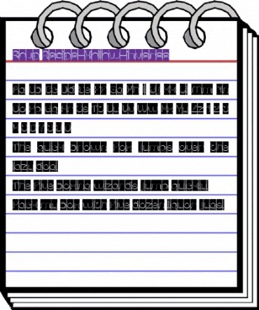 Soup Recipe-Hollow-Inverse Regular animated font preview