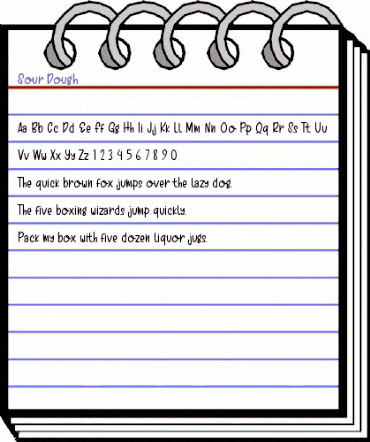 Sour Dough Regular animated font preview Sour Dough Regular animated font preview