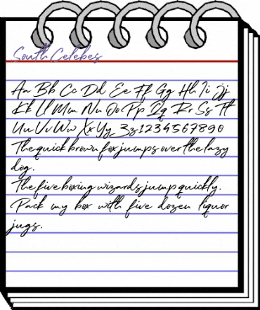 South Celebes Regular animated font preview