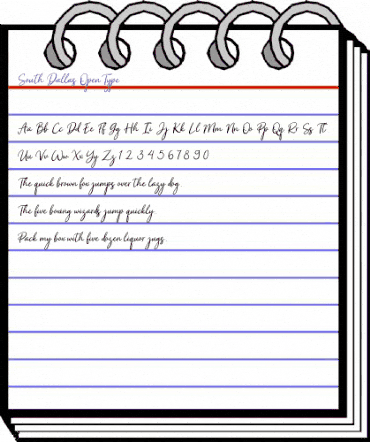 South Dallas Regular animated font preview South Dallas Regular animated font preview