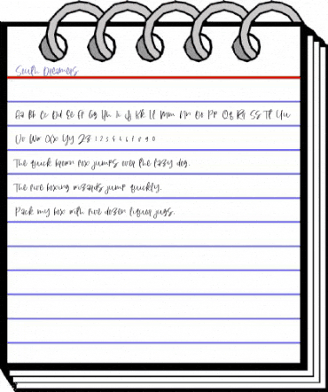 South Dreamers Regular animated font preview South Dreamers Regular animated font preview