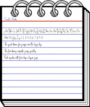 South-Wark's Regular animated font preview South-Wark's Regular animated font preview