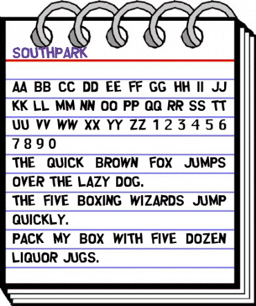southpark Regular animated font preview southpark Regular animated font preview