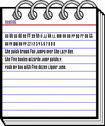 SoWhat Regular animated font preview SoWhat Regular animated font preview