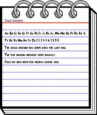 Space Garden Regular animated font preview Space Garden Regular animated font preview