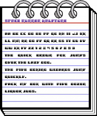 Space Runner Halftone Regular animated font preview Space Runner Halftone Regular animated font preview