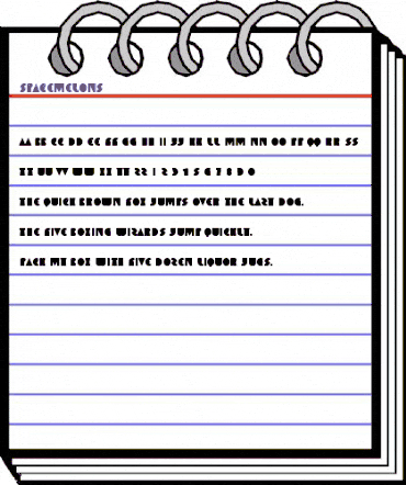 SpaceMelons Regular animated font preview