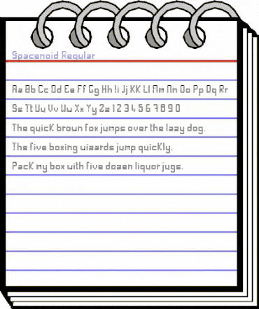Spacenoid Regular animated font preview Spacenoid Regular animated font preview