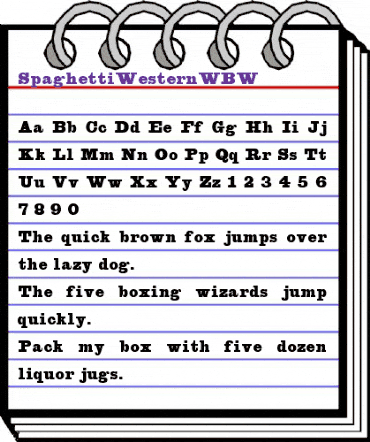 SpaghettiWesternWBW Medium animated font preview SpaghettiWesternWBW Medium animated font preview