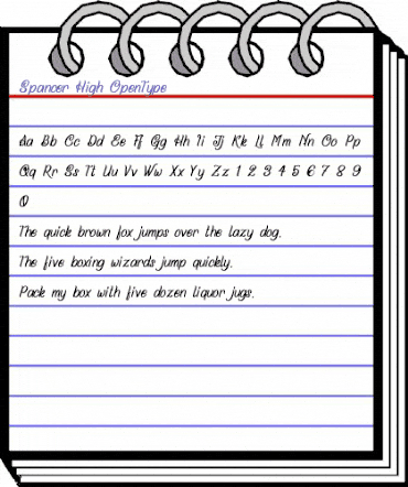 Spancer High Regular animated font preview