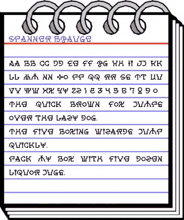 Spanner Regular animated font preview