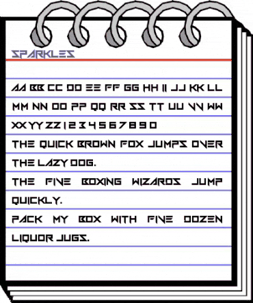 Sparkles Regular animated font preview Sparkles Regular animated font preview