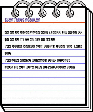 Spartacus Regular animated font preview