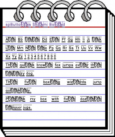 spButtons Semi Bold animated font preview spButtons Semi Bold animated font preview