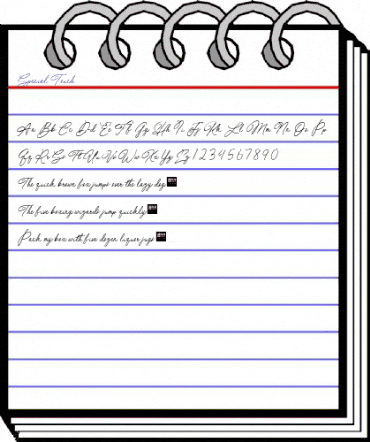 Special Touch Regular animated font preview