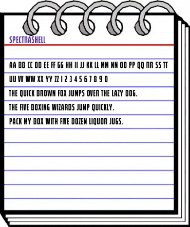 Spectrashell Regular animated font preview