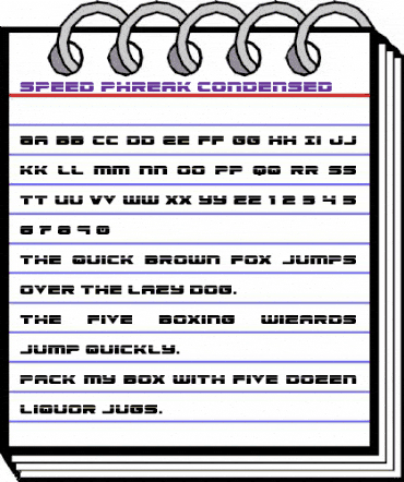 Speed Phreak Condensed Condensed animated font preview Speed Phreak Condensed Condensed animated font preview