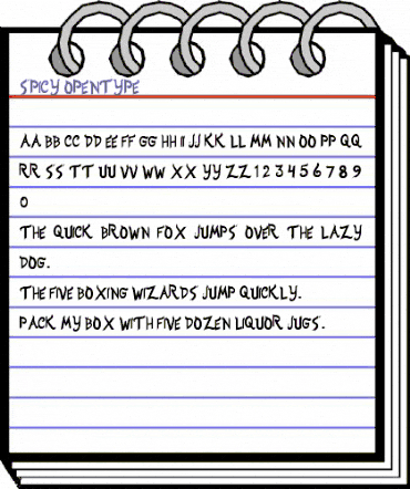 Spicy Regular animated font preview Spicy Regular animated font preview