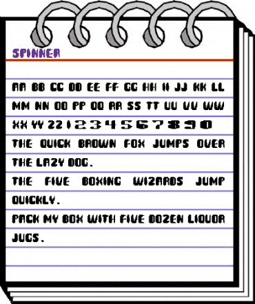 Spinner Regular animated font preview Spinner Regular animated font preview