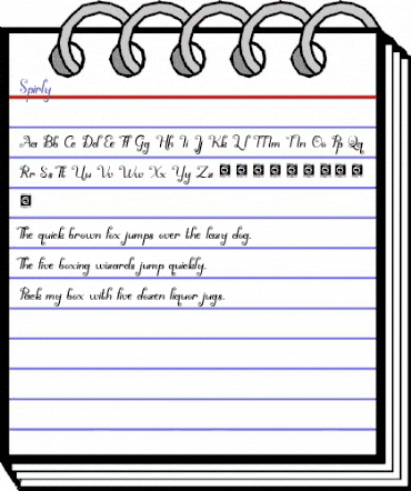 Spirly Regular animated font preview Spirly Regular animated font preview